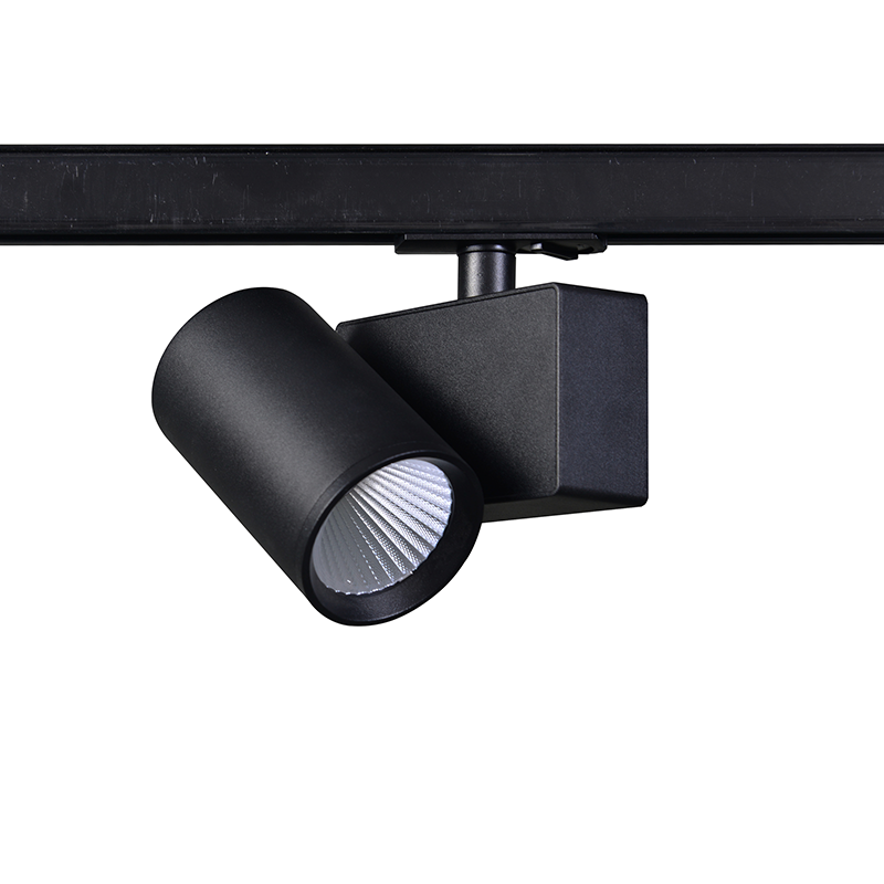 SAND BLACK LED TRACK LUMINAIRE 20W 3000K 1-PHASE 38° 2200LM 230V AC Ra80 5YRS ACA LISOR2030B2N
