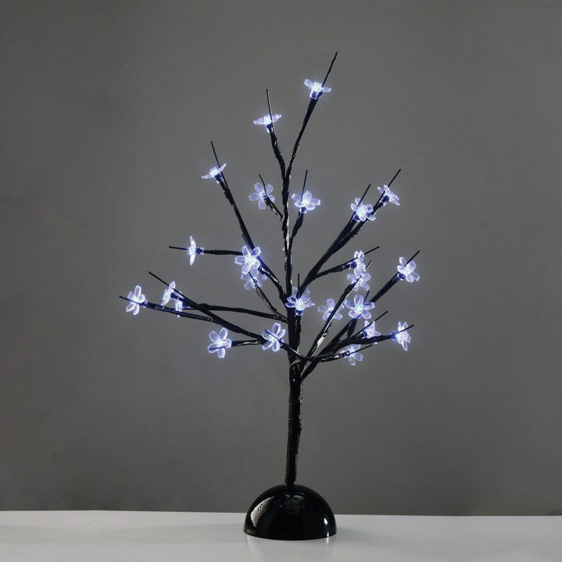 "TABLE TREE" 25 LED ΣΧΕΔΙΟ ΛΑΜΠΑΚ ΜΕ ΜΠΑΤΑΡΙΑ 3xAA ΨΥΧΡΟ ΛΕΥΚΟ IP20 10x10x45cm ACA X1025211