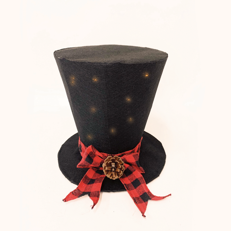 "BLACK FABRIC HAT", 20 WW LED ΛΑΜΠΑΚ. ΜΠΑΤ 3ΑΑ IP20 Φ26Χ25CM ACA X11201111