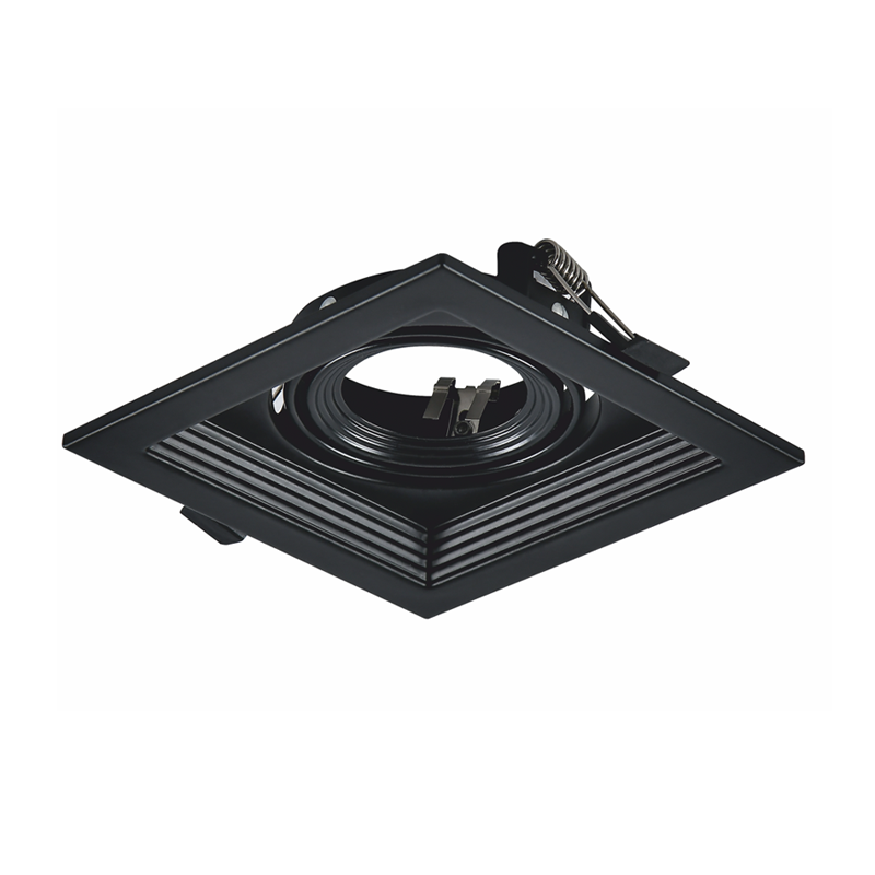BLACK COLOR SPOT 1xGU10 130x130 ACA XMGU1B