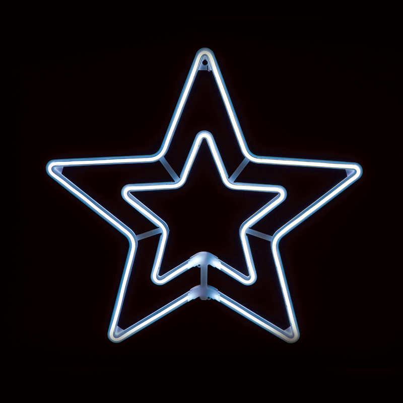 "DOUBLE STARS" 300 NEON LED 3m NEON DOUBLE SMD ΦΩΤ., CW ΣΤΑΘ., IP65, 55CM, 1.5m ΚΑΛ. ACA X083002415N