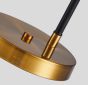 SE21-GM-39 ADEPT GOLD MATT & BLACK FLOOR LAMP 1Β1 HOMELIGHTING 77-8277