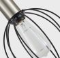 SE21-NM-4-NM6-GR2 ADEPT TUBE Nickel Matt Pendant Black Metal Grid+ HOMELIGHTING 77-8443