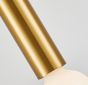 SE21-GM-4-5BL-GL2 ADEPT TUBE Gold Matt Pendant Smoked Glass+ HOMELIGHTING 77-8586