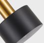 SE21-GM-4-BL6-MS1 ADEPT TUBE Gold Matt Pendant Black Metal Shade+ HOMELIGHTING 77-8632