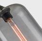 SE21-SM-19-30-BL1W+ FEINT Smoked Glass Pendant+ HOMELIGHTING 77-8899