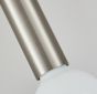 SE21-NM-4-5BL-MS123 ADEPT FLEX Nickel Matt Pendant Black Metal Shade+ HOMELIGHTING 77-8926
