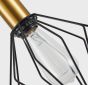 SE21-GM-4-5BL-GR12 ADEPT FLEX Gold Matt Pendant Black Metal Grid+ HOMELIGHTING 77-8936