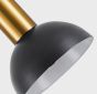 SE21-GM-4-4BL-MS123 ADEPT FLEX Gold Matt Pendant Black Metal Shade+ HOMELIGHTING 77-8942