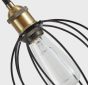 SE21-BR-10-4BL-GR12 MAGNUM FLEX Bronze Metal Pendant Black Metal Grid+ HOMELIGHTING 77-8967