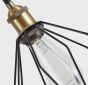 SE21-BR-10-4BL-GR12 MAGNUM FLEX Bronze Metal Pendant Black Metal Grid+ HOMELIGHTING 77-8967