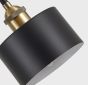 SE21-BR-10-4BL-MS123 MAGNUM FLEX Bronze Metal Pendant Black Metal Shade+ HOMELIGHTING 77-8972
