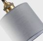 SE21-BR-10-4BL-SH123 MAGNUM FLEX White, Grey ,Brown Shade Pendant+ HOMELIGHTING 77-9033
