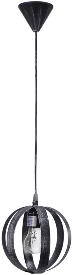 Κρεμαστό φωτιστικό μεταλλικό LAMA/18 1/L PENDEL SILVER Heronia 34-0089