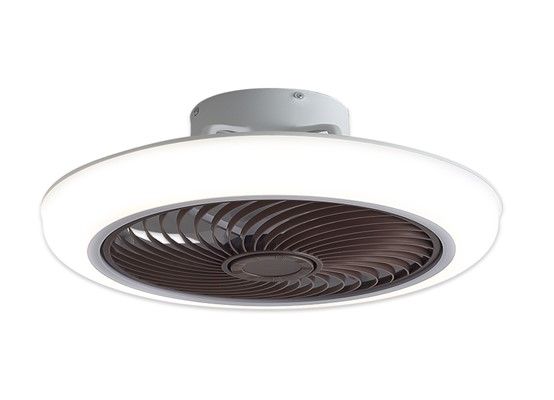 SE LED F46 DALTON BROWN FAN 30W SMART WITH CONTROL 46x46x20cm 3000k-6500k 85-265V 2 YEARS WARRA HOMELIGHTING 77-50623
