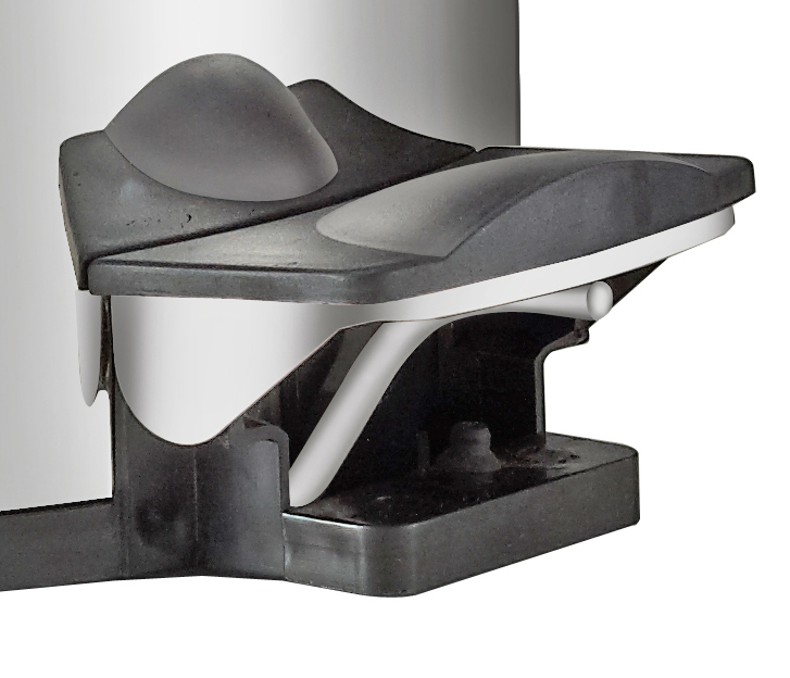 Πετάλι Χαρτοδοχείου Μαύρο Bronze Art Ανταλακτικά 05TT-MM-STEP