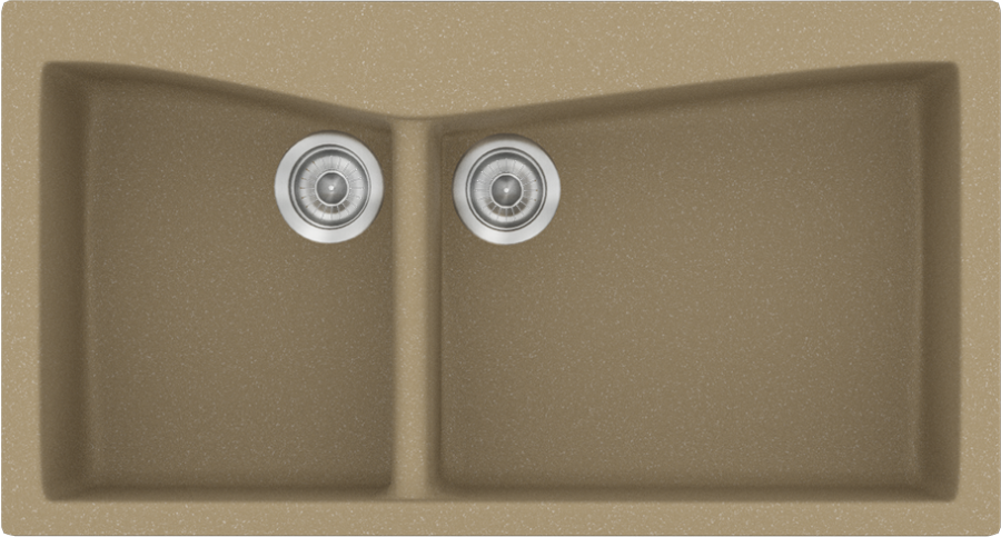 Sanitec Νεροχύτης 326 Classic 93×51 326-15-Metallic-Cream