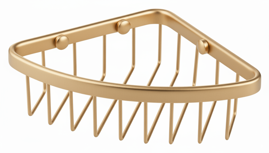 Σπογγοθήκη Γωνιακή Χρυσό Ματ Bronze Art Σπογγοθήκες 16H8-G1