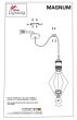 SE21-BR-10-4BL-GR12 MAGNUM FLEX Bronze Metal Pendant Black Metal Grid+ HOMELIGHTING 77-8967