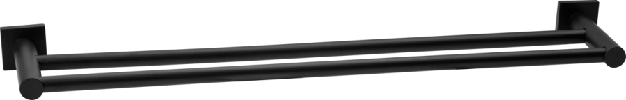 Πετσετοθήκη Διπλή Μαύρο Bronze Art Noir-Project MH09-42-MM