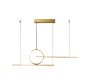 SE LED 100 LUFICET PENDANT GOLD 24W  3CCT 100x6x100cm IP20 2 YEARS WARRANTY A2 HOMELIGHTING 77-50666