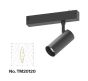 Φωτιστικό spot LED 10W, 3CCT, 24° για μαγνητική ράγα 220V, σε μαύρη απόχρωση D:4,5x10cm TM20120