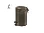 Χαρτοδοχείο 3lt Soft Closιng System Dark Bronze Mat Sanco Waste Bins 90689-DM25  