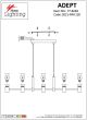SE21-NM-120 ADEPT NICKEL MATT METAL PENDANT Γ4 HOMELIGHTING 77-8248