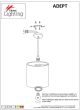 SE21-BL-B10-BL3-SH1 ADEPT PENDANT White Shade Pendant+ HOMELIGHTING 77-9018