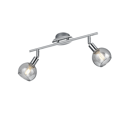 Σποτ Δίφωτη Ράγα 2xE14 L40cm Chrome Trio Lighting Brest R80592006