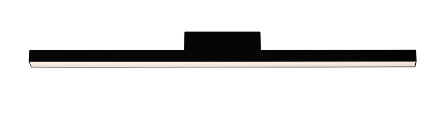 Γραμμικό-Πλαφόν Οροφής 1000x50xH90mm Led 48w 4300lm 3000K 220-240V Beam Angle 110° Μαύρο Αλουμίνιο Viokef Lynne 3994701