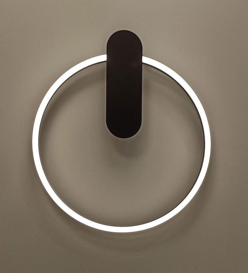 Φωτιστικό Τοίχου Μαύρο Zaklin Viokef 4340500