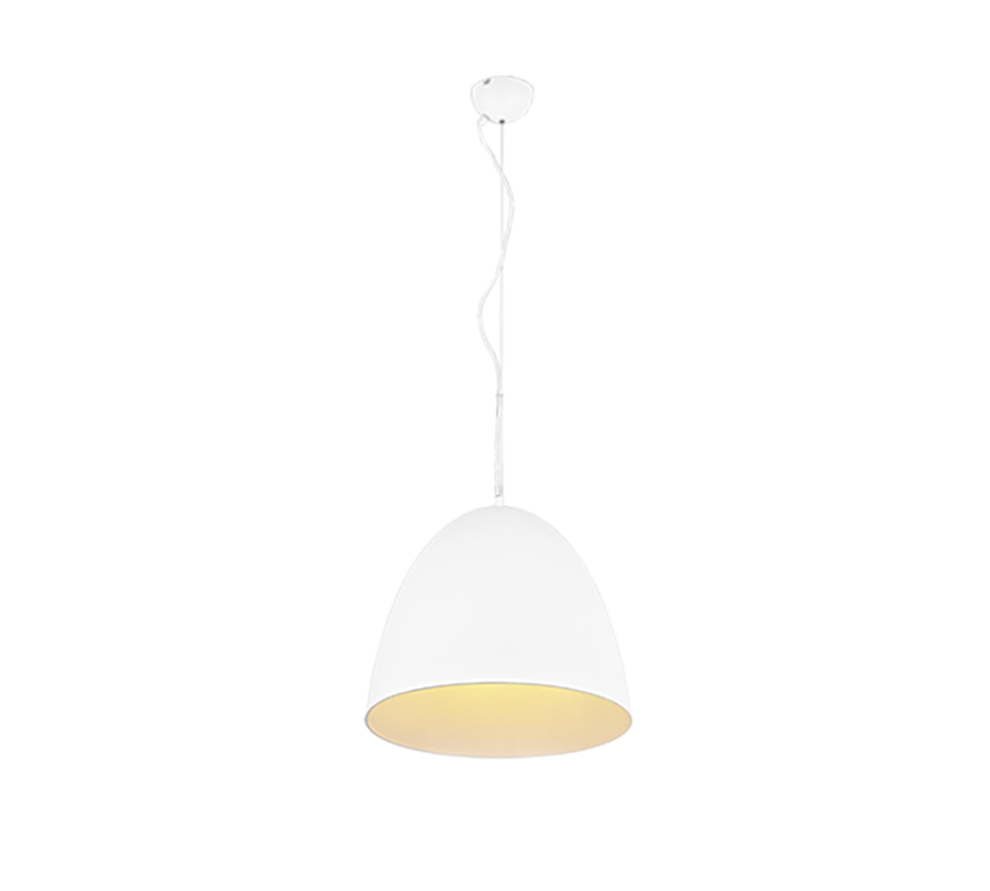 Φωτιστικό Κρεμαστό 40x150cm Μονόφωτο 1xE27 Καμπάνα Λευκό Mat Trio Lighting Tilda R30661931