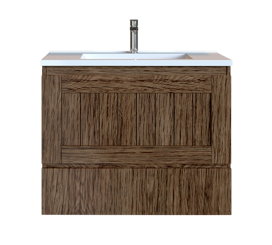 Έπιπλο Μπάνιου 80 εκ. με Νιπτήρα Χρώμα Anziano Natural Sanitec Alba B 80