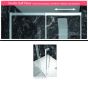 Πόρτα Ντουζιέρας Χρωμέ Μ107-111 Υ200 εκ. Σταθερό+Συρ/νο 8 χιλ.Clean Glass Devon Smooth Slider SLM110C-100