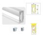 SE-SLO-6 SILICONE SIDE LIGHT OUT 1,2*0,6CM FOR 8MM LED STRIP PRICE PER METER HOMELIGHTING 77-50536