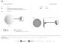 Καθρέπτης ΜεγεθυντικόςØ20*D33,5 cm IP44  5w Led 12V Ø20 εκ. Μεγένθυση *3 Brushed Gold 24K Sanco MRLED-705-AB5 