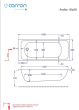 Μπανιέρα Ακρυλική 170*70 εκ.Carron Carronite Profile 462C 