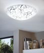 Πλαφονιέρα Οροφής 31,5xH12,5cm Led 3000K 370lm Γυαλί Μαύρο-Λευκό Eglo Margitta 96117