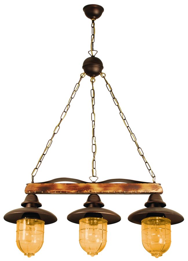 PDA 113-3 YL ΚΡΕΜ 3/Φ ΡΑΓΑ ΞΥΛΟ-ΣΚΟΥΡΙΑ 3ΧΕ27 ARlight 0101122