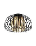 Eglo Encinitos Μοντέρνα Μεταλλική Πλαφονιέρα Οροφής με Ντουί E27 σε Μαύρο χρώμα 45cm 99664