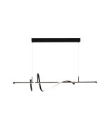 InLight Κρεμαστό φωτιστικό LED 40W 3CCT by switch on base σε μαύρο χρώμα D:120cm 6083-BL