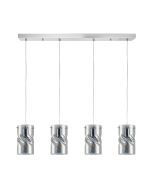 KQ S0616-4 TWIST SMOKEY PENDANT GLASS HOMELIGHTING 77-8183