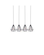 SE148-19-4 MILA PENDANT LAMP BLACK METAL+ HOMELIGHTING 77-4348