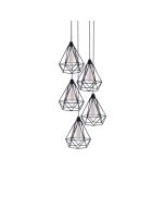 SE148-19-5 MILA PENDANT LAMP BLACK METAL+ HOMELIGHTING 77-4349