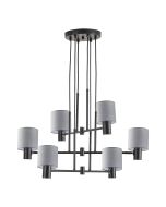SE21-BL-100-SH2 ADEPT BLACK PENDANT GREY SHADE+ HOMELIGHTING 77-8296