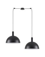 SE21-BL-4-BL2-MS40 ADEPT TUBE Black Metal Shade Pendant+ HOMELIGHTING 77-8500