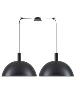 SE21-BL-4-BL2-MS50 ADEPT TUBE Black Metal Shade Pendant+ HOMELIGHTING 77-8504