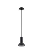 SE21-BL-4-MS3 ADEPT TUBE Black Pendant Black Metal Shade+ HOMELIGHTING 77-8554