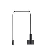SE21-BL-4-NM1W-MS1 ADEPT TUBE Black Matt Wall Lamp Black Metal Shade+ HOMELIGHTING 77-8815